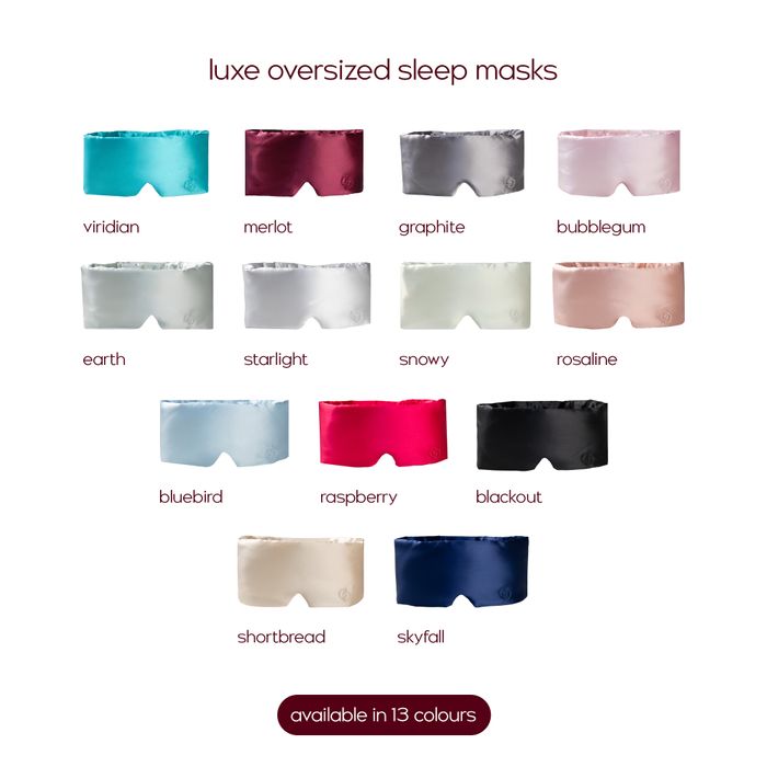 luxe oversized sleep mask