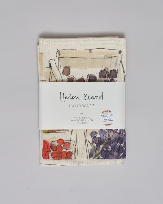 Big Toms, Figs and Grapes & Peaches and Peppers Set of Napkins