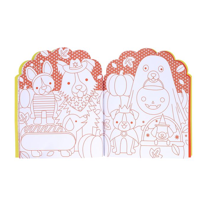 Dogs Coloring Book + Stickers