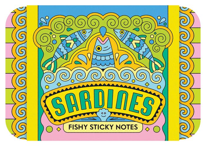 Sardines Fishy Sticky Notes