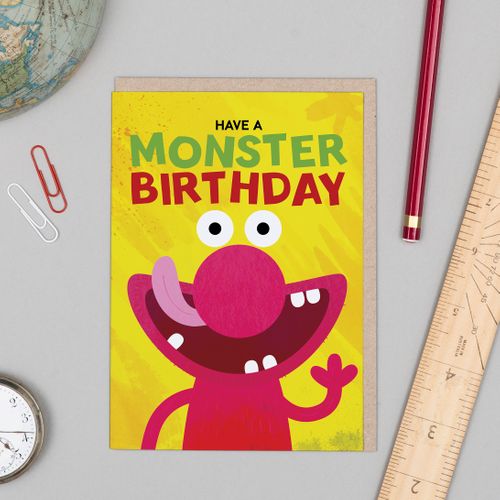 Monster Birthday Card
