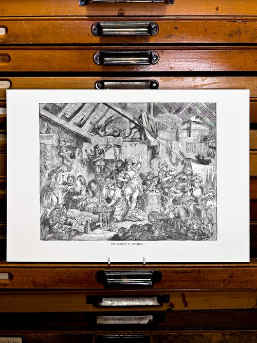The Company of Strollers - A3 Letterpress Print