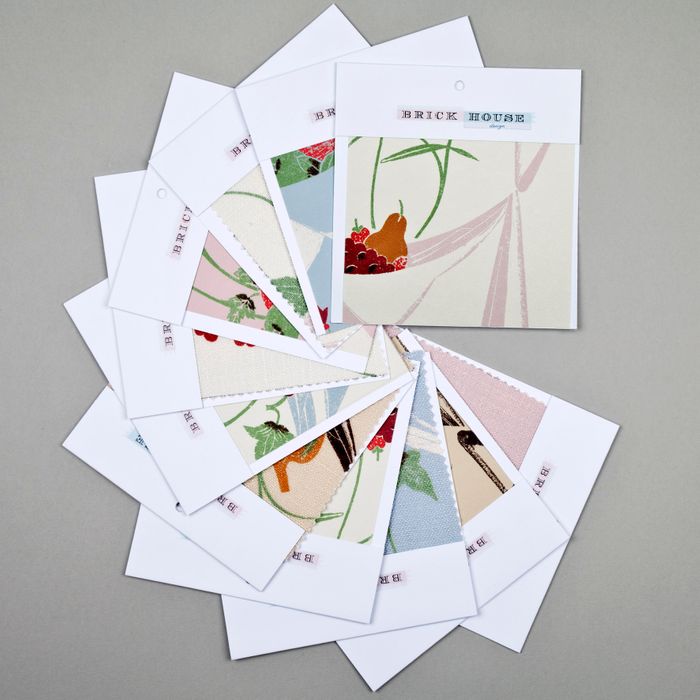 Brick House Design Wallpaper & Fabric