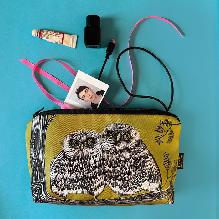 Baby Owl zippered pouch