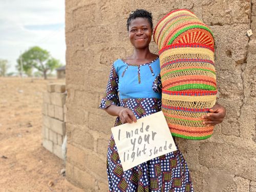 Ghanaian Hand Woven Lightshades