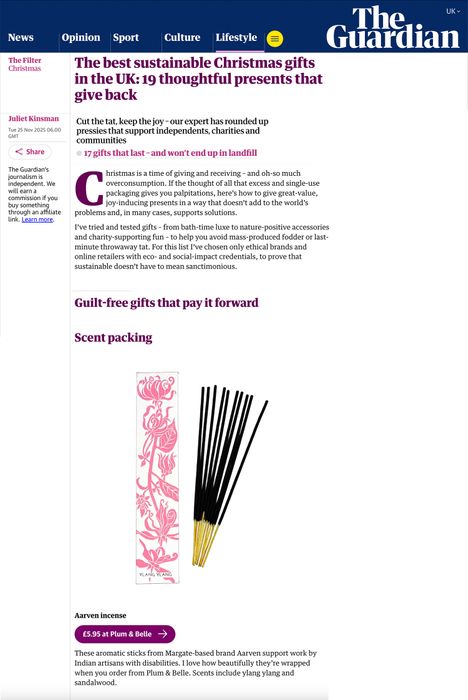 Luxury Fair Trade Incense