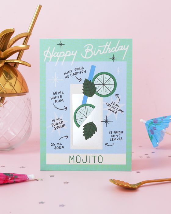 Cocktail Birthday Cards
