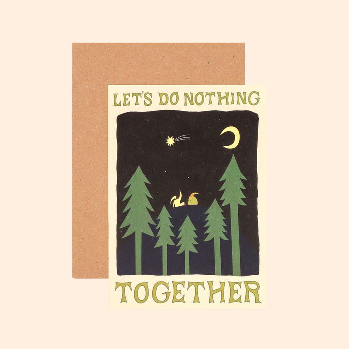 Let's Do Nothing Together Love Card