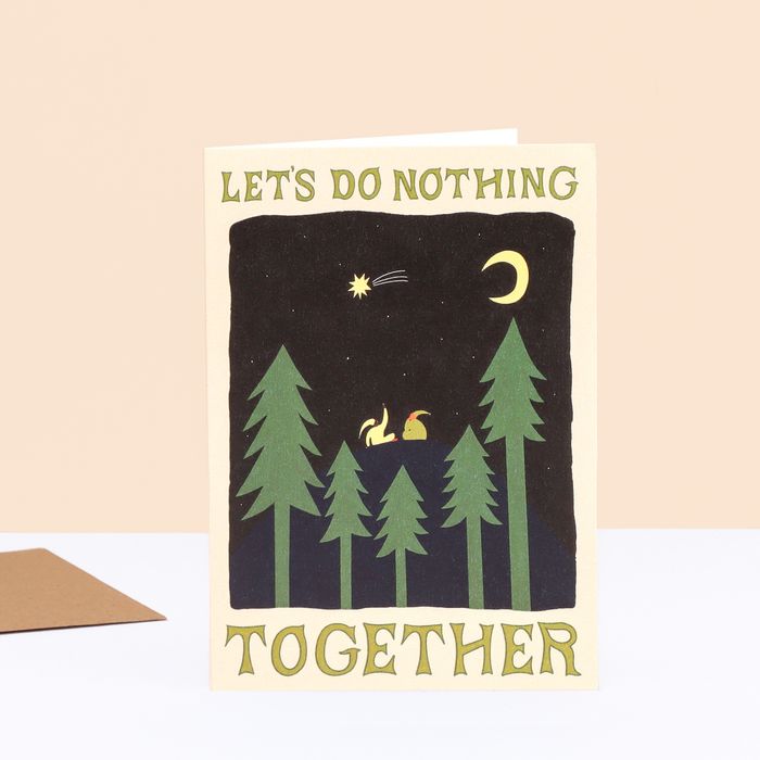 Let's Do Nothing Together Love Card