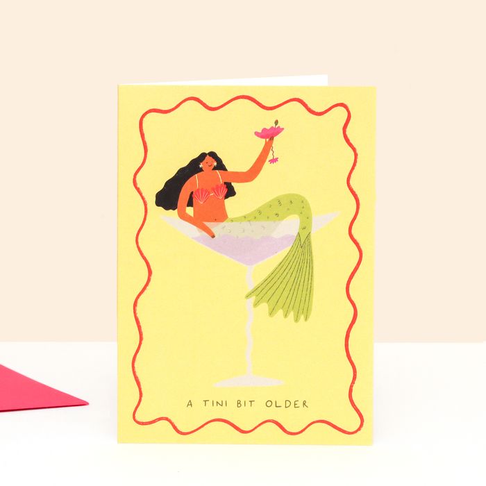 A Tini Bit Older Birthday Card