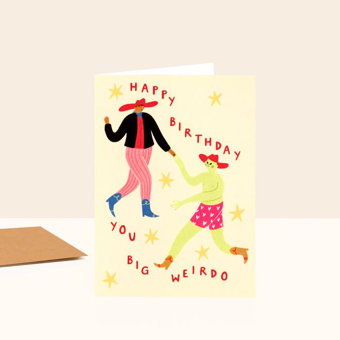 Big Weirdo Birthday Card