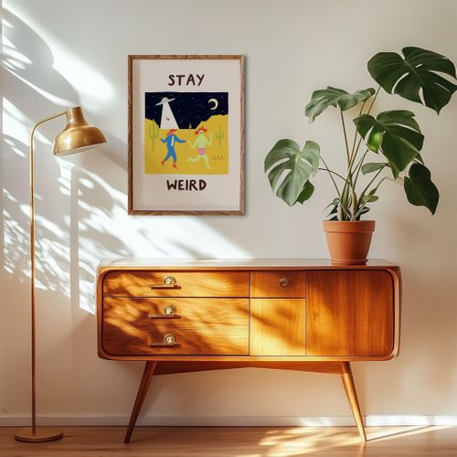 Stay Weird Art Print