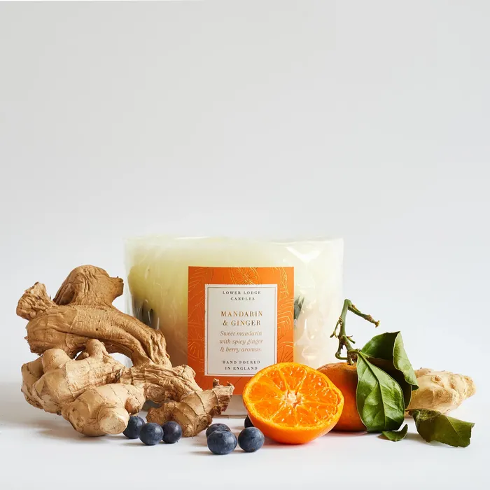 Mandarin and Ginger Large Scented Botanical Candle