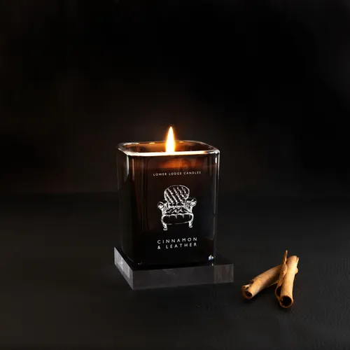 Cinnamon and Leather 1 Wick Scented Candle