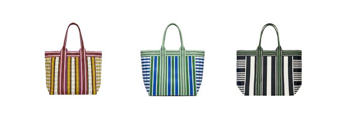 NEW! Striped Wide Shopper / Beach Bags