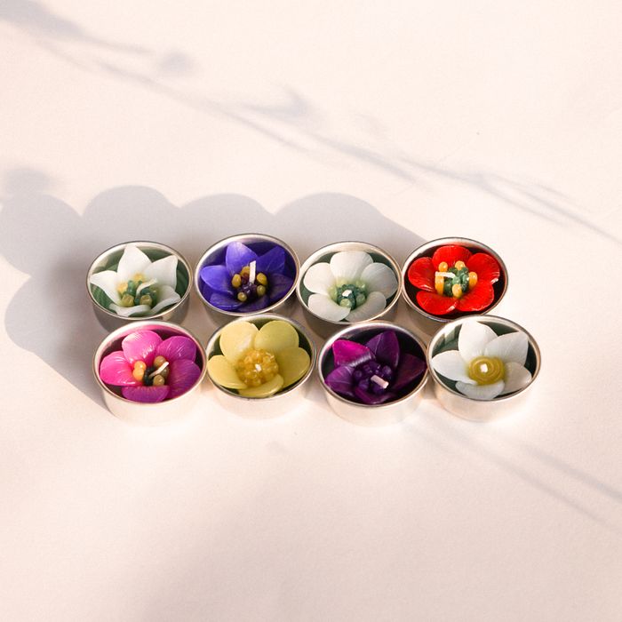 Handmade Assorted Garden Flower Scented Tealights
