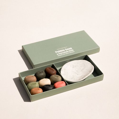 Handmade Mood Soaps with Porcelain Dish