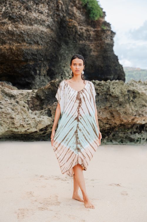 Tie-Dye Kaftan Dress