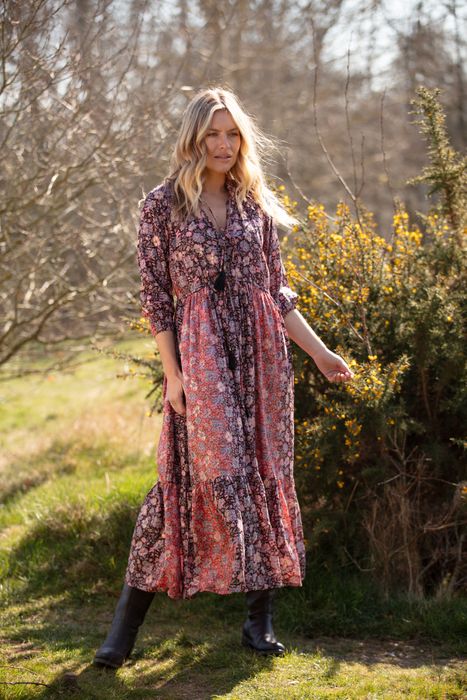 Boho tiered dress