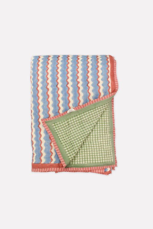 Organic Cotton Quilt | Wiggle | Sky