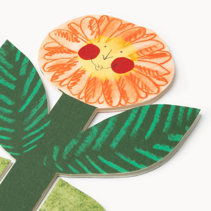 Happy Birthday Flower Stand Up Card