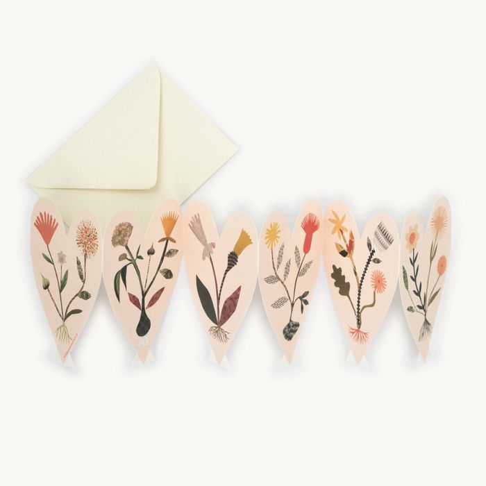 Hearts Concertina Card