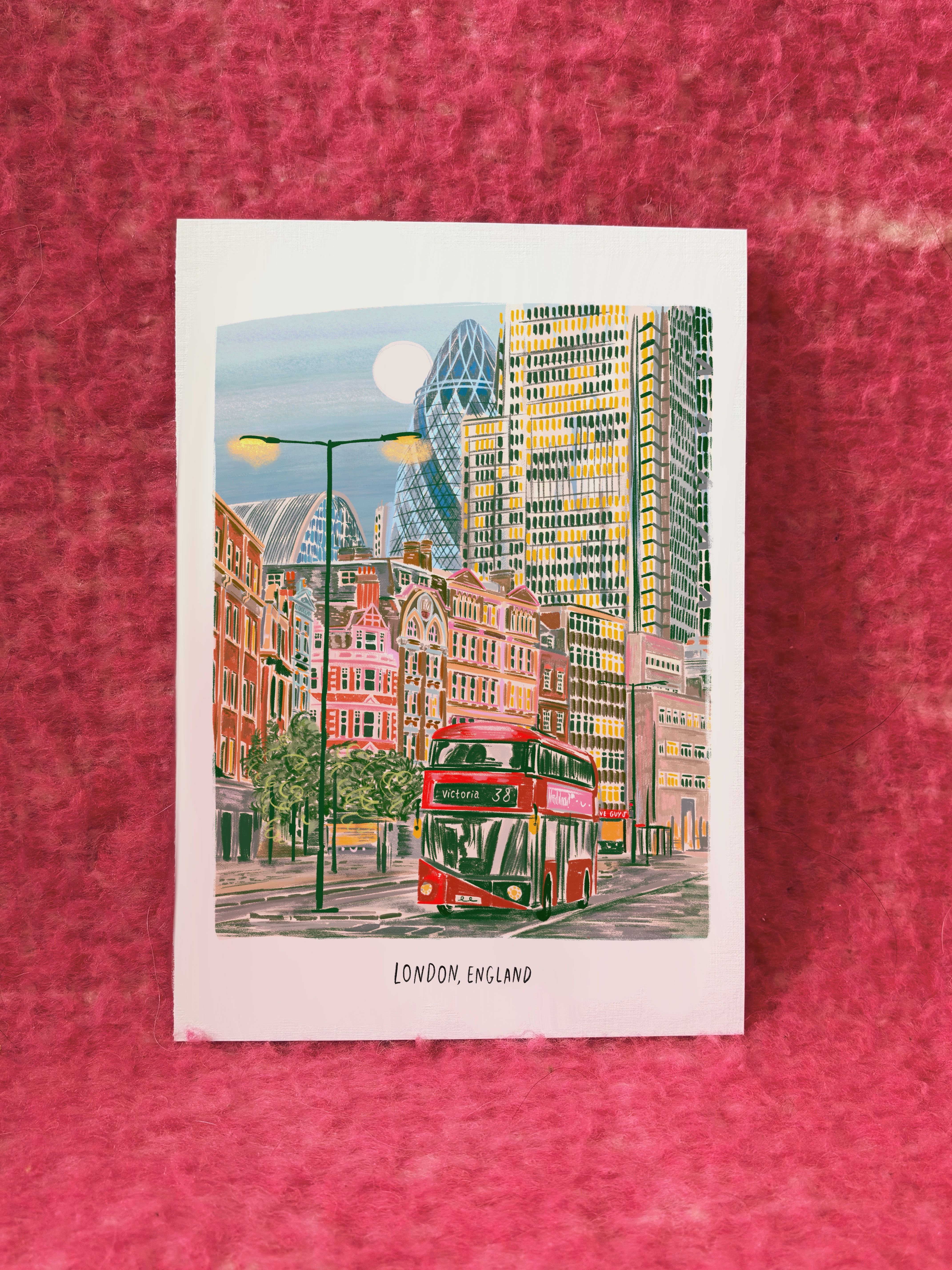 Lights of London print 