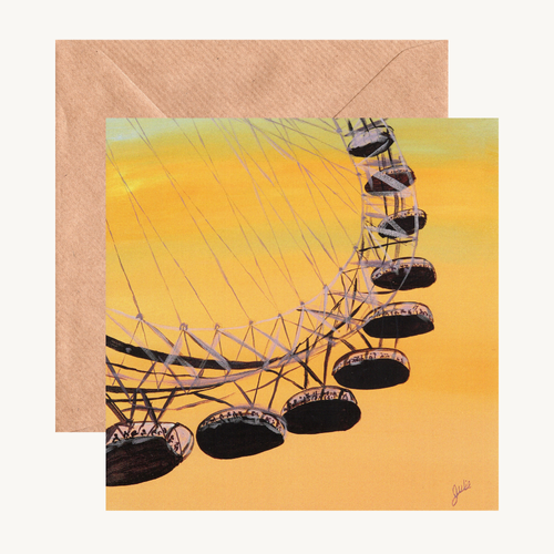 Sunset At the Eye Greetings Card