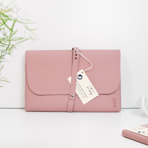 Luxury Recycled Leather Document/Tablet Wallet