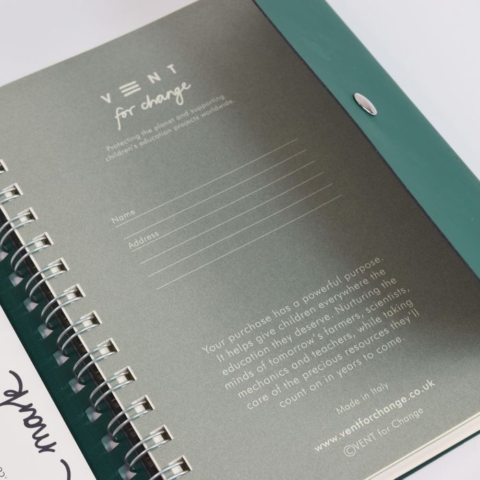 Luxury recycled leather wire-bound Folios