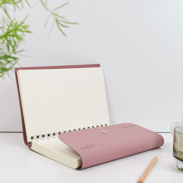 Luxury recycled leather wire-bound Folios