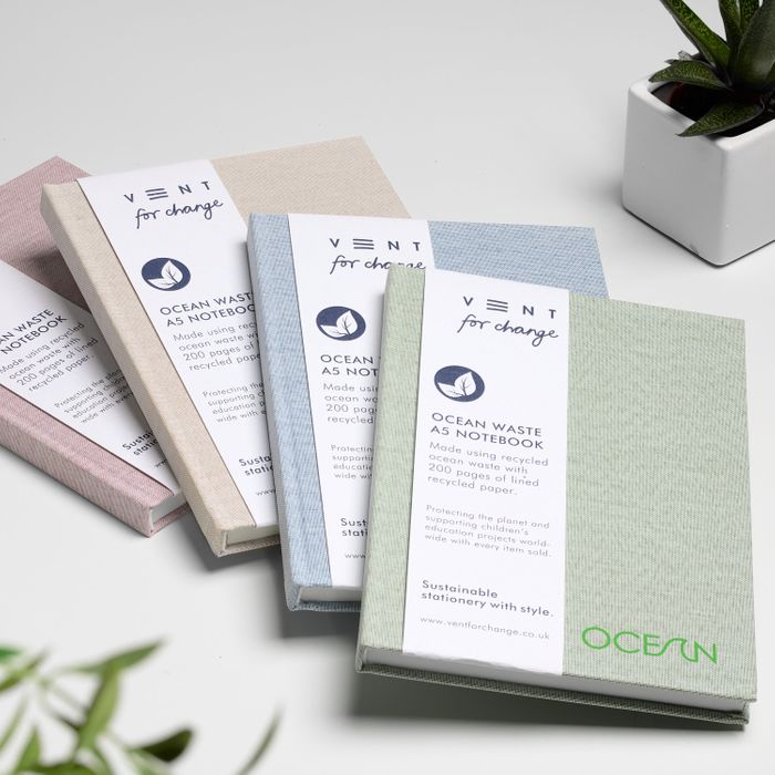 A5 Recycled Ocean Notebooks