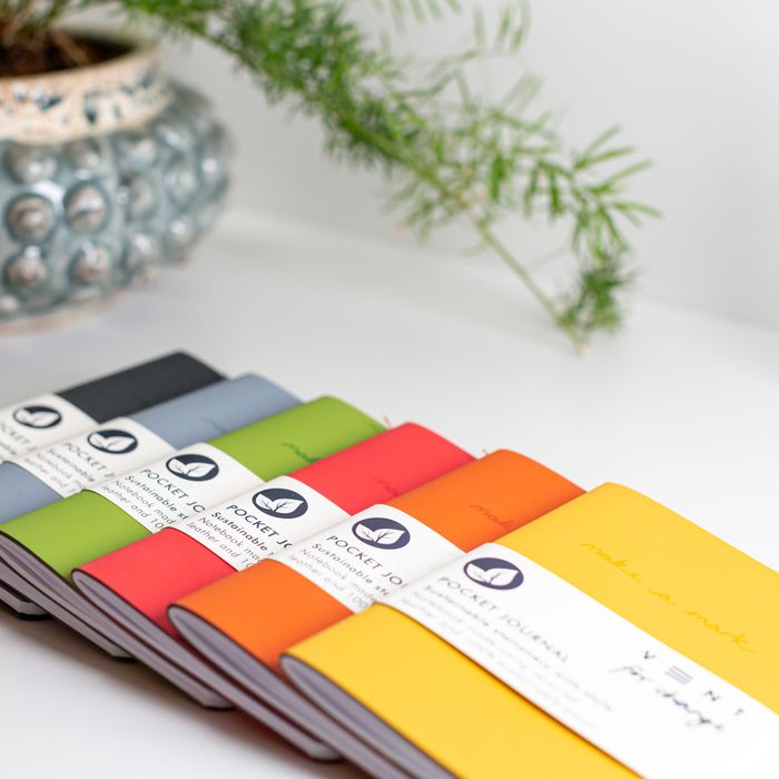 Make a Mark Recycled Leather A6 Notebooks