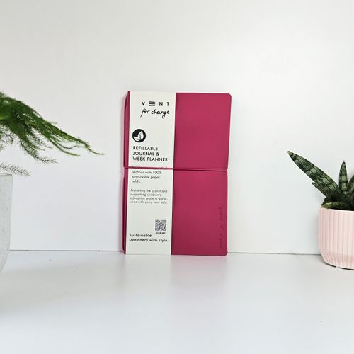 Make a Mark Recycled Leather Refillable Planners