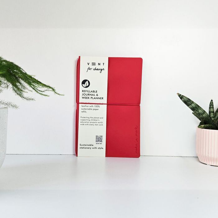 Make a Mark Recycled Leather Refillable Planners
