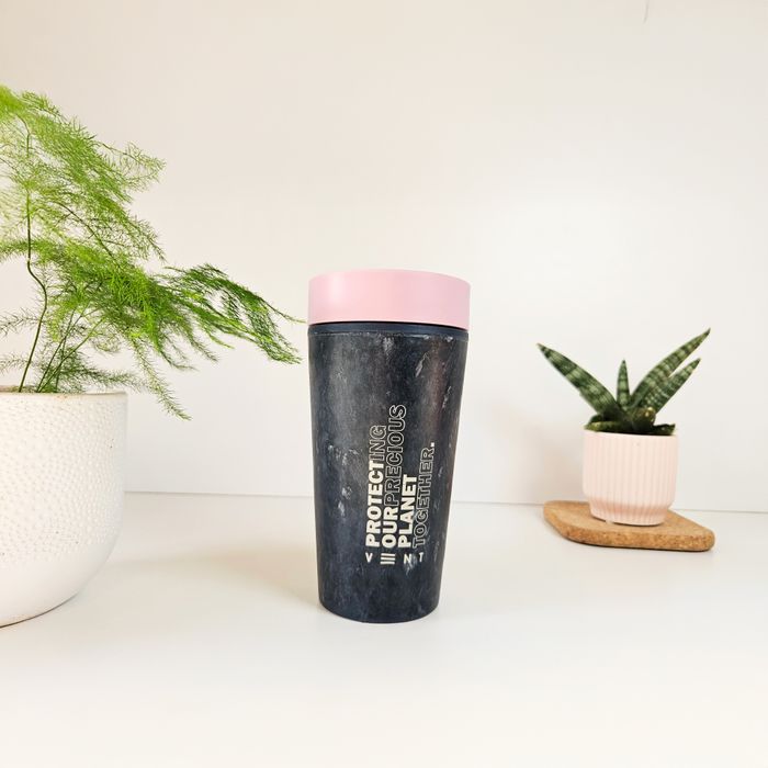 Recycled Travel Cups made from recycled Clothing & Fabrics