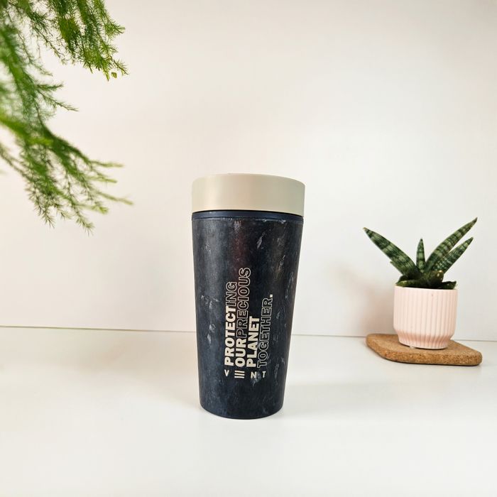 Recycled Travel Cups made from recycled Clothing & Fabrics