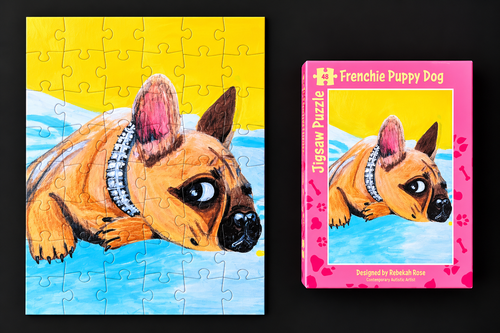 Jigsaw Puzzle: Frenchie Puppy Dog