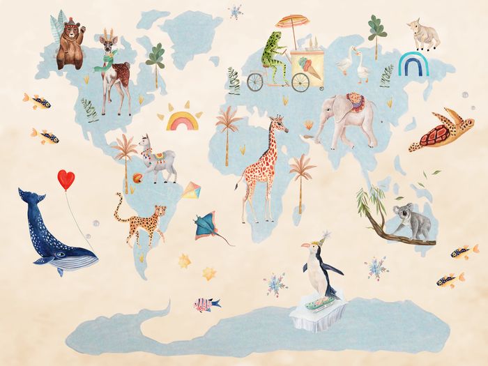 Around The World Kid's Rug