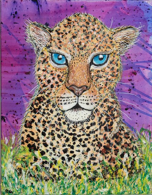 Fine Art Print: Leopard in Purple