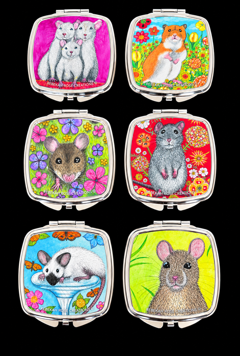 Rebekah Rose Quirky Compact Mirrors