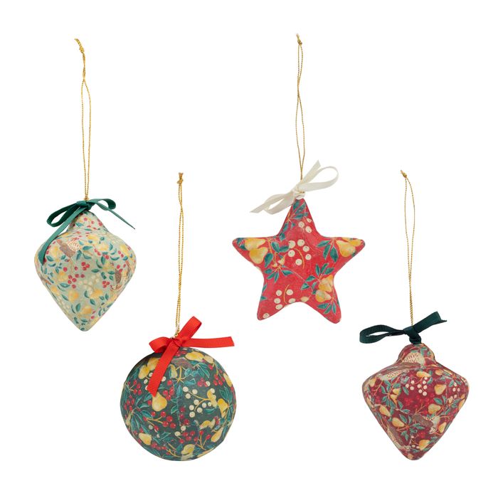 Handmade Patrtidge Christmas Tree Decorations