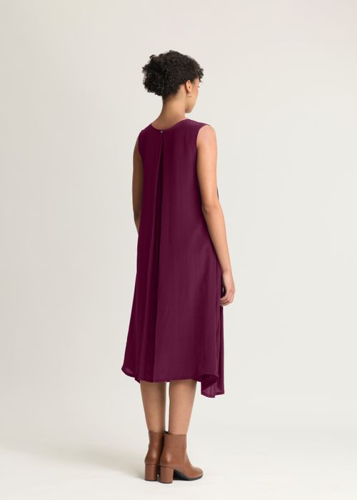 Crepe Silk Pleated Dress