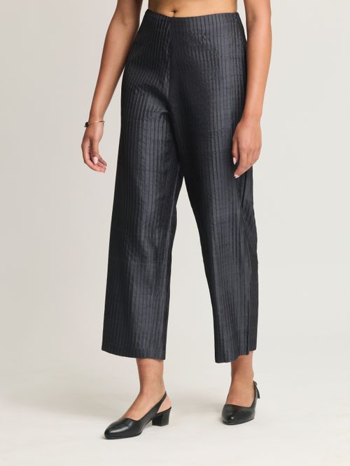 Mulberry Silk Pintuck Trousers