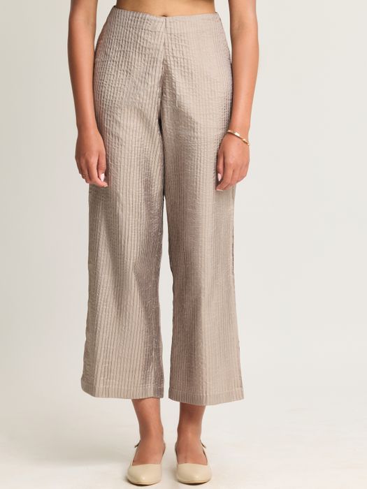 Mulberry Silk Pintuck Trousers