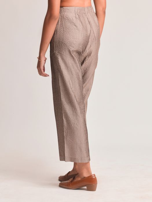 Mulberry Silk Pintuck Trousers
