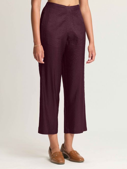Mulberry Silk Pintuck Trousers