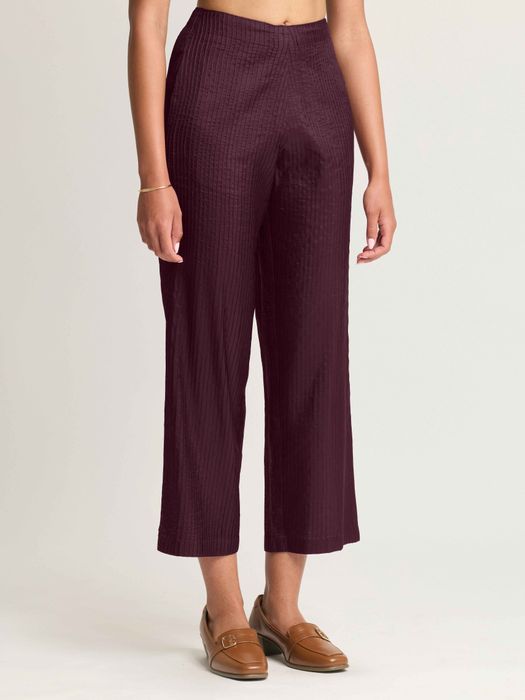 Mulberry Silk Pintuck Trousers