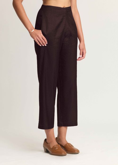 Mulberry Silk Pintuck Trousers