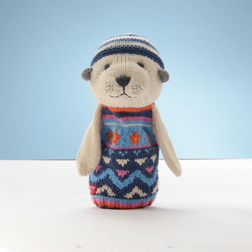 Seal Hand Puppet in Organic Cotton